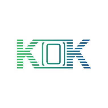 Modern KOK Logo Tasarımı. İş Kimliği için KOK Minimalist, Profesyonel ve Çok Yönlü Markalaştırma Simgesi