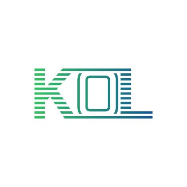 Modern KOL Logo Tasarımı. İş Kimliği için KOL Minimalist, Profesyonel ve Çok Yönlü Markalaştırma Simgesi
