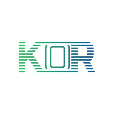 Modern KOR Logo Tasarımı. İş Kimliği için KOR Minimalist, Profesyonel ve Çok Yönlü Markalaştırma Simgesi