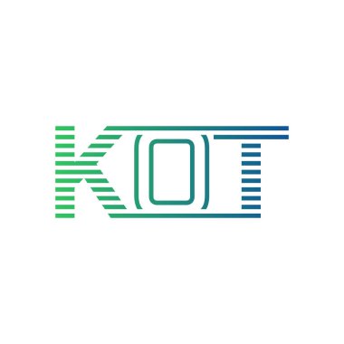 Modern KOT Logo Tasarımı. İş Kimliği için KOT Minimalist, Profesyonel ve Çok Yönlü Markalaştırma Simgesi