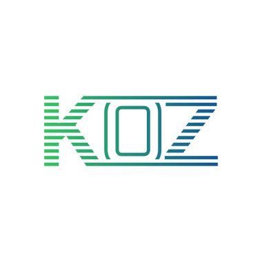 Modern KOZ Logo Tasarımı. İş Kimliği için KOZ Minimalist, Profesyonel ve Çok Yönlü Markalaştırma Simgesi