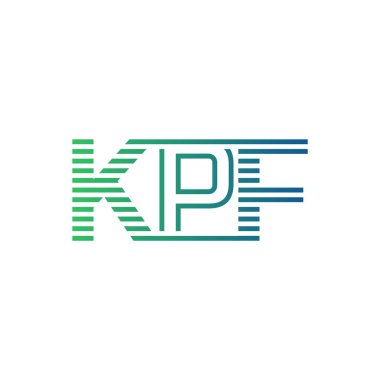 Modern KPF Logo Tasarımı. İş Kimliği için KPF Minimalist, Profesyonel ve Çok Yönlü Markalaştırma Simgesi