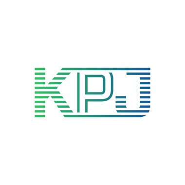 Modern KPJ Logo Tasarımı. Harf KPJ İş Kimliği Minimalist, Profesyonel ve Çok Yönlü Markalaştırma Simgesi