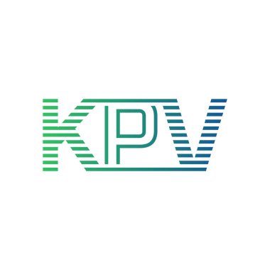 Modern KPV Logo Tasarımı. Harf KPV İş Kimliği Minimalist, Profesyonel ve Çok Yönlü Markalaştırma Simgesi