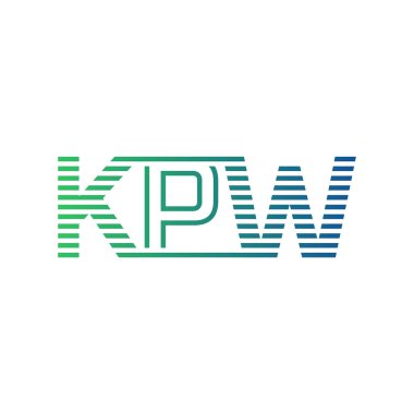 Modern KPW Logo Tasarımı. Harf KPW İş Kimliği Minimalist, Profesyonel ve Çok Yönlü Markalaştırma Simgesi