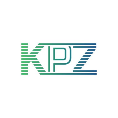 Modern KPZ Logo Tasarımı. Harf KPZ İş Kimliği Minimalist, Profesyonel ve Çok Yönlü Markalaştırma Simgesi