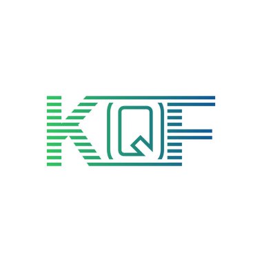 Modern KQF Logo Tasarımı. İşletme Kimliği İçin KQF Minimalist, Profesyonel ve Çok Yönlü Markalaştırma Simgesi