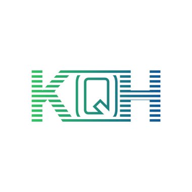Modern KQH Logo Tasarımı. İşletme Kimliği İçin KQH Minimalist, Profesyonel ve Çok Yönlü Markalaştırma Simgesi