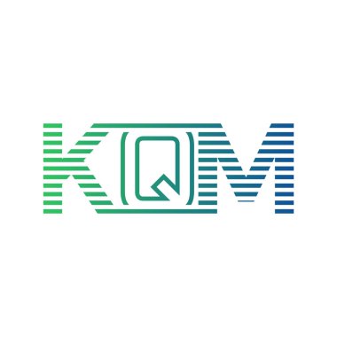 Modern KQM Logo Tasarımı. KQM Minimalist, Profesyonel ve Çok Yönlü İşletme Kimliği Simgesi