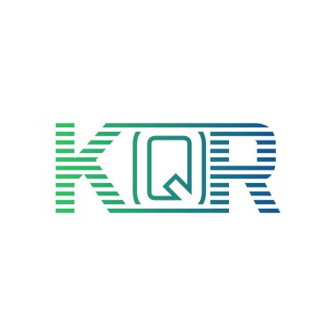 Modern KQR Logo Tasarımı. Harf KQR İş Kimliği Minimalist, Profesyonel ve Çok Yönlü Markalaştırma Simgesi