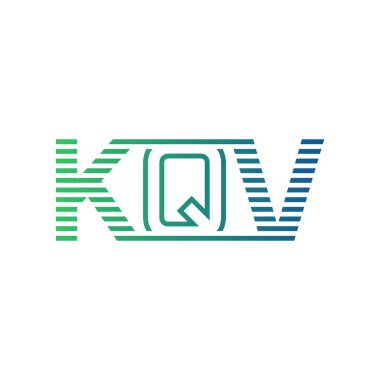 Modern KQV Logo Tasarımı. KQV Harfi İş Kimliği Minimalist, Profesyonel ve Çok Yönlü Markalaştırma Simgesi