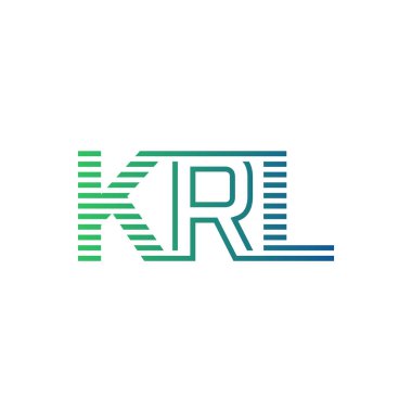 Modern KRL Logo Tasarımı. İş Kimliği için KRL Minimalist, Profesyonel ve Çok Yönlü Markalaştırma Simgesi