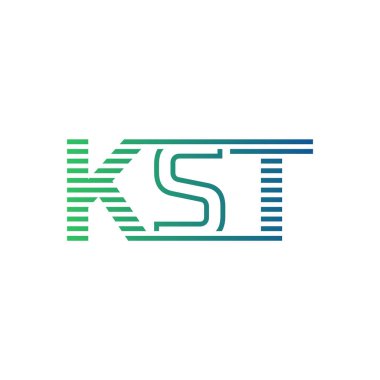 Modern KST Logo Tasarımı. İş Kimliği için KST Minimalist, Profesyonel ve Çok Yönlü Markalaştırma Simgesi