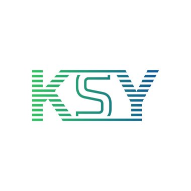 Modern KSY Logo Tasarımı. KSY Minimalist, Profesyonel ve Çok Yönlü İşletme Kimliği Simgesi