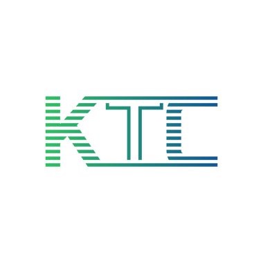 Modern KTC Logo Tasarımı. Harf KTC İş Kimliği Minimalist, Profesyonel ve Çok Yönlü Markalaştırma Simgesi