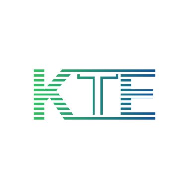 Modern KTE Logo Tasarımı. İş Kimliği için KTE Minimalist, Profesyonel ve Çok Yönlü Markalaştırma Simgesi