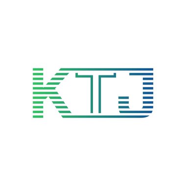 Modern KTJ Logo Tasarımı. İşletme Kimliği İçin KTJ Minimalist, Profesyonel ve Çok Yönlü Markalaştırma Simgesi