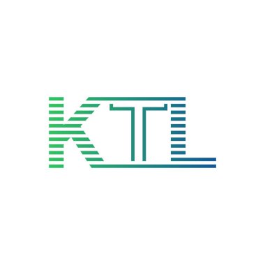 Modern KTL Logo Tasarımı. Harf KTL İş Kimliği Minimalist, Profesyonel ve Çok Yönlü Markalaştırma Simgesi