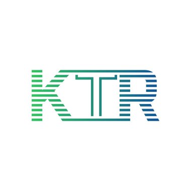 Modern KTR Logo Tasarımı. Harf KTR İş Kimliği Minimalist, Profesyonel ve Çok Yönlü Markalaştırma Simgesi