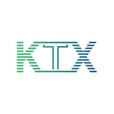 Modern KTX Logo Tasarımı. İşletme Kimliği İçin KTX Minimalist, Profesyonel ve Çok Yönlü Markalaştırma Simgesi