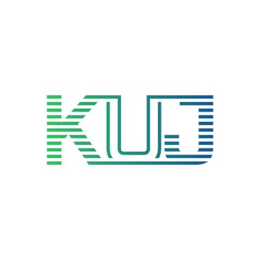 Modern KUJ Logo Tasarımı. KUJ Harfi Minimalist, Profesyonel ve İşletme Kimliği İçin Çok Yönlü Markalaşma Simgesi