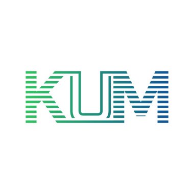 Modern KUM Logo Tasarımı. Harf KUM İş Kimliği Minimalist, Profesyonel ve Çok Yönlü Markalaştırma Simgesi
