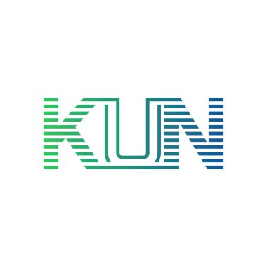 Modern KUN Logo Tasarımı. KUN Minimalist, Profesyonel ve Çok Yönlü İşletme Kimliği Simgesi