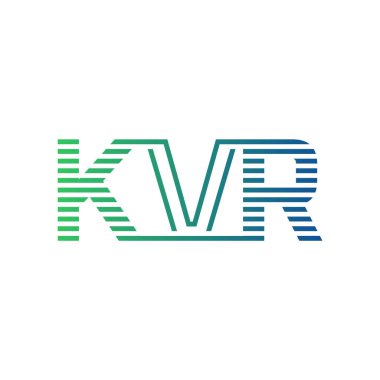 Modern KVR Logo Tasarımı. Harf KVR İş Kimliği Minimalist, Profesyonel ve Çok Yönlü Markalaştırma Simgesi