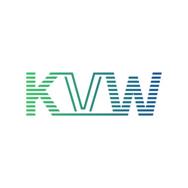 Modern KVW Logo Tasarımı. KVW Minimalist, Profesyonel ve İşletme Kimliği İçin Çok Yönlü Markalaştırma Simgesi