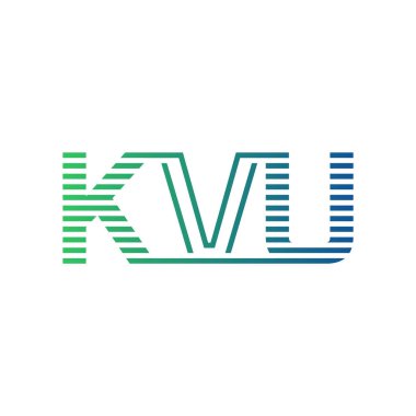 Modern KVU Logo Tasarımı. KVU Minimalist, Profesyonel ve Çok Yönlü İşletme Kimliği Simgesi