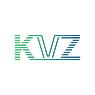 Modern KVZ Logo Tasarımı. Harf KVZ İş Kimliği Minimalist, Profesyonel ve Çok Yönlü Markalaştırma Simgesi
