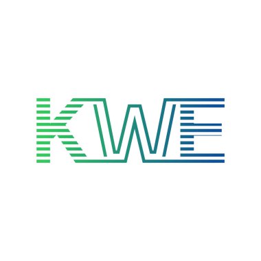 Modern KWE Logo Tasarımı. KWE Minimalist, Profesyonel ve Çok Yönlü İşletme Kimliği Simgesi