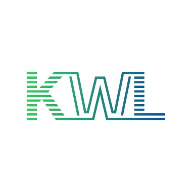 Modern KWL Logo Tasarımı. İş Kimliği için KWL Minimalist, Profesyonel ve Çok Yönlü Markalaştırma Simgesi