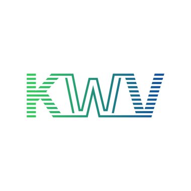 Modern KWV Logo Tasarımı. Harf KWV İş Kimliği Minimalist, Profesyonel ve Çok Yönlü Markalaştırma Simgesi