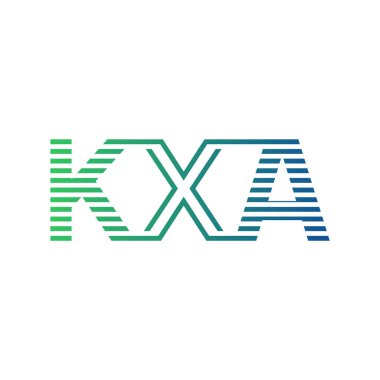 Modern KXA Logo Tasarımı. Harf KXA İş Kimliği Minimalist, Profesyonel ve Çok Yönlü Markalaştırma Simgesi