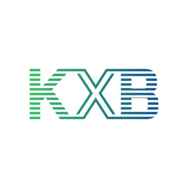 Modern KXB Logo Tasarımı. Harf KXB İş Kimliği Minimalist, Profesyonel ve Çok Yönlü Markalaştırma Simgesi