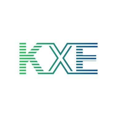 Modern KXE Logo Tasarımı. Harf KXE İş Kimliği Minimalist, Profesyonel ve Çok Yönlü Markalaştırma Simgesi