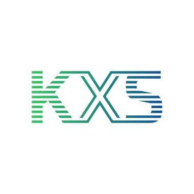 Modern KXS Logo Tasarımı. İşletme Kimliği İçin KXS Minimalist, Profesyonel ve Çok Yönlü Markalaştırma Simgesi