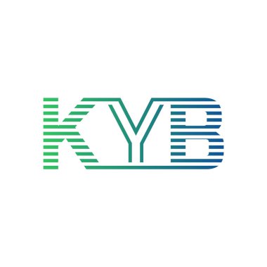 Modern KYB Logo Tasarımı. KYB Minimalist, Profesyonel ve Çok Yönlü İşletme Kimliği Simgesi