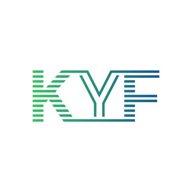 Modern KYF Logo Tasarımı. İş Kimliği için KYF Minimalist, Profesyonel ve Çok Yönlü Markalaştırma Simgesi
