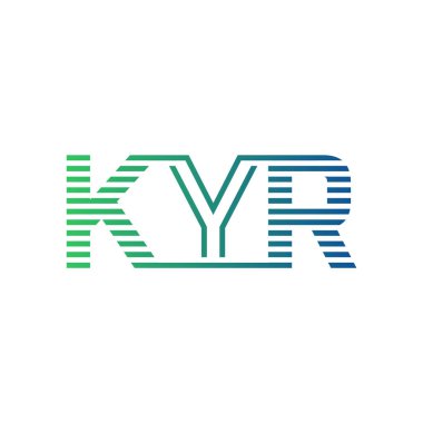 Modern KYR Logo Tasarımı. KYR Minimalist, Profesyonel ve İşletme Kimliği İçin Çok Yönlü Markalaştırma Simgesi