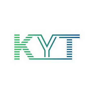 Modern KYT Logo Tasarımı. İş Kimliği için KYT Minimalist, Profesyonel ve Çok Yönlü Markalaştırma Simgesi