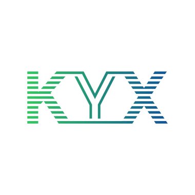 Modern KYX Logo Tasarımı. KYX 'in Minimalist, Profesyonel ve Çok Yönlü İşletme Kimliği Simgesi
