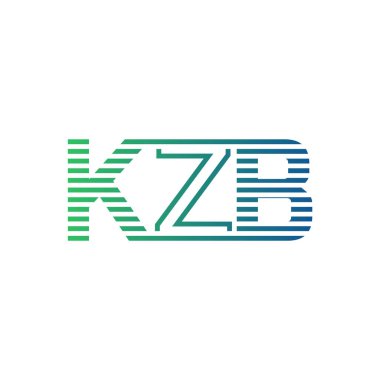 Modern KZB Logo Tasarımı. KZB Minimalist, Profesyonel ve Çok Yönlü İşletme Kimliği Simgesi