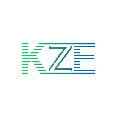 Modern KZE Logo Tasarımı. KZE Harfi Minimalist, Profesyonel ve İşletme Kimliği İçin Çok Yönlü Markalaşma Simgesi