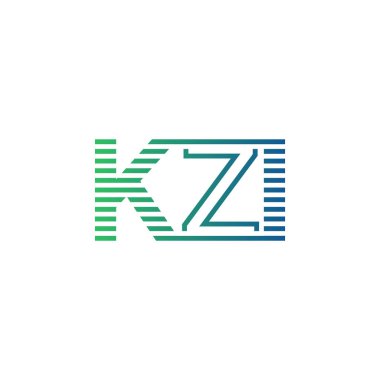 Modern KZI Logo Tasarımı. İş Kimliği için KZI Minimalist, Profesyonel ve Çok Yönlü Markalaştırma Simgesi