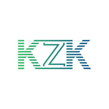 Modern KZK Logo Tasarımı. KZK Minimalist, Profesyonel ve İşletme Kimliği İçin Çok Yönlü Markalaştırma Simgesi