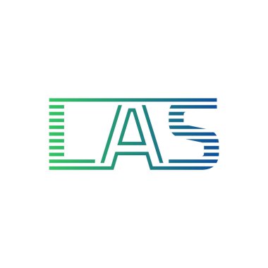 Modern LAS Logo Tasarımı. LAS Minimalist, Profesyonel ve İş Kimliği için Çok Yönlü Markalaştırma Simgesi