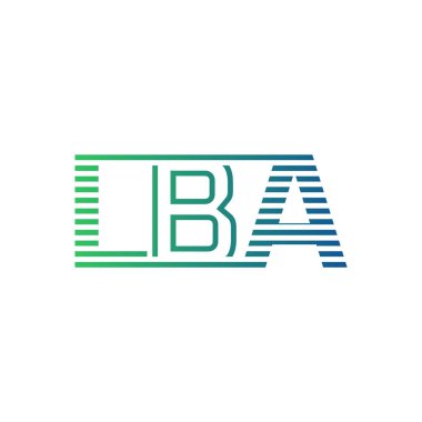Modern LBA Logo Tasarımı. LBA Minimalist, Profesyonel ve İşletme Kimliği İçin Çok Yönlü Markalaştırma Simgesi