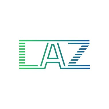 Modern LAZ Logo Tasarımı. LAZ Minimalist, Profesyonel ve İş Kimliği için Çok Yönlü Markalaştırma Simgesi